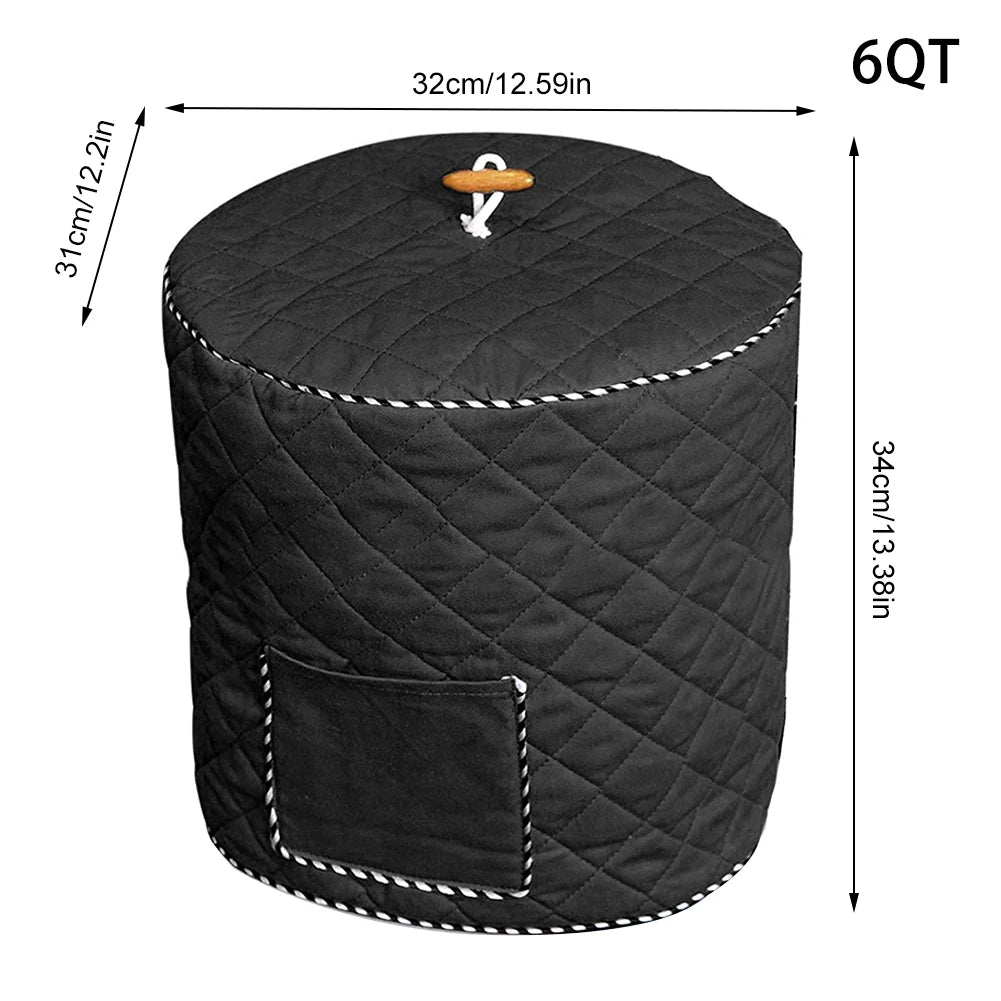 Anti-Static Dust Cover for Pressure Cookers β Reusable, Quilted Cotton Blend with Pocket for 6QT & 8QT Cookers | Protective Cover for Home Use