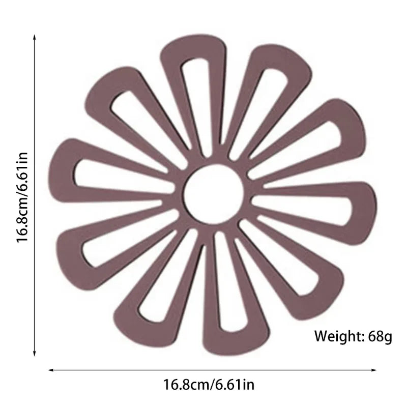 Flower-Shaped Heat-Resistant Pot Mat ā Eco-Friendly Insulation Coaster for Hot Pots, Pans, and Dishes | Kitchen Trivet Hot Pad