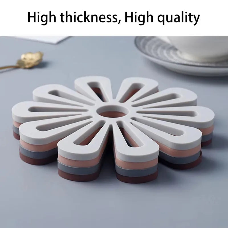 Flower-Shaped Heat-Resistant Pot Mat ā Eco-Friendly Insulation Coaster for Hot Pots, Pans, and Dishes | Kitchen Trivet Hot Pad