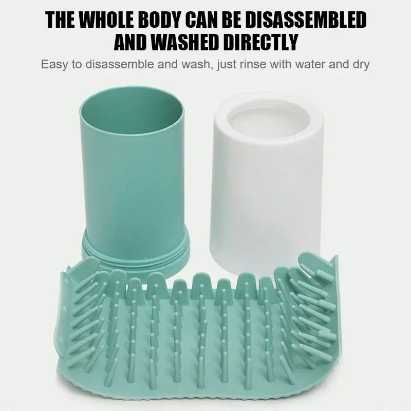 Portable Pet Paw Cleaner with Soft Silicone Bristles β Easy Foot Wash Cup for Cats & Dogs, Perfect for Muddy Paws πΎπ