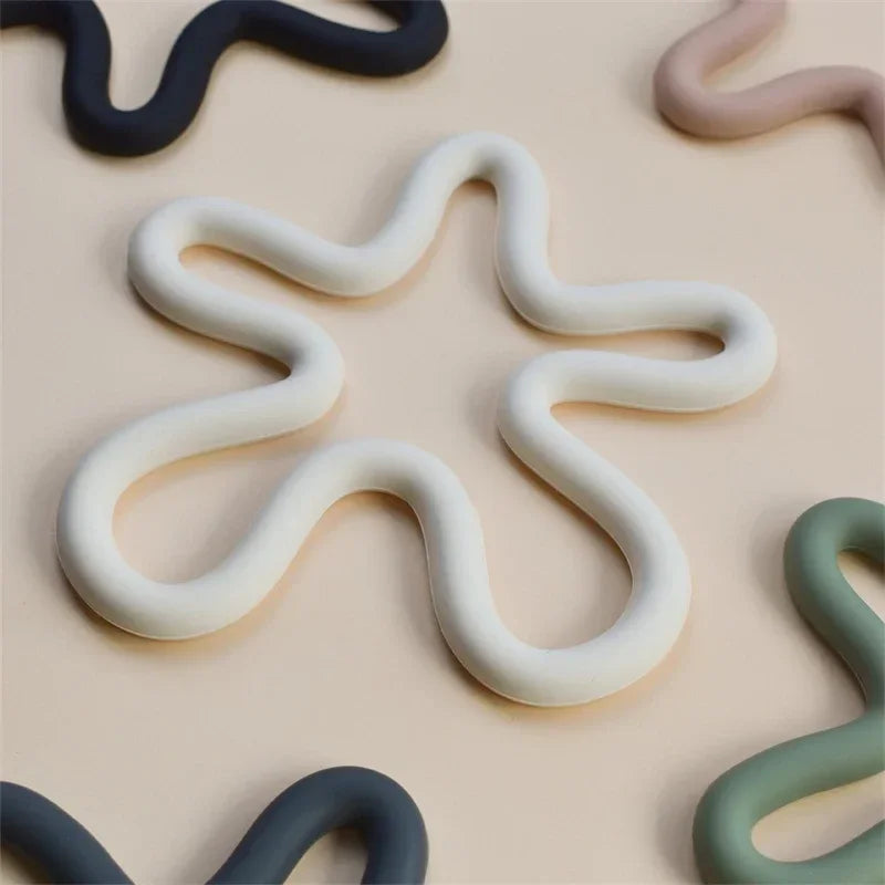 Heat-Resistant Silicone Geometric Coasters & Pot Holders - Non-Slip Drink Mats for Kitchen & Table Accessories π‘π₯