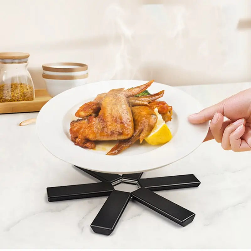 Folding Pot Mat & Heat Insulation Coaster - Durable Kitchen Dish Mat for Pots & Pans, Eco-Friendly & Washable, Protect Your Surface!