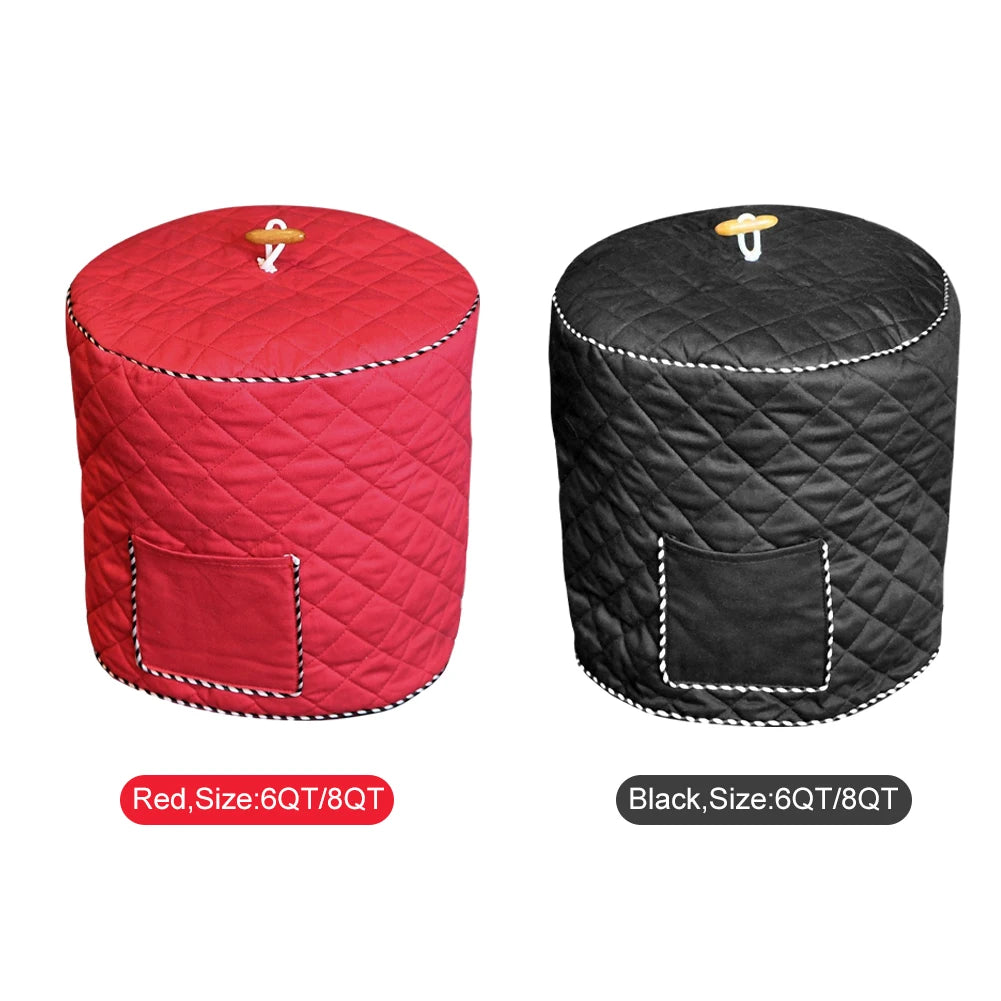 Anti-Static Dust Cover for Pressure Cookers β Reusable, Quilted Cotton Blend with Pocket for 6QT & 8QT Cookers | Protective Cover for Home Use