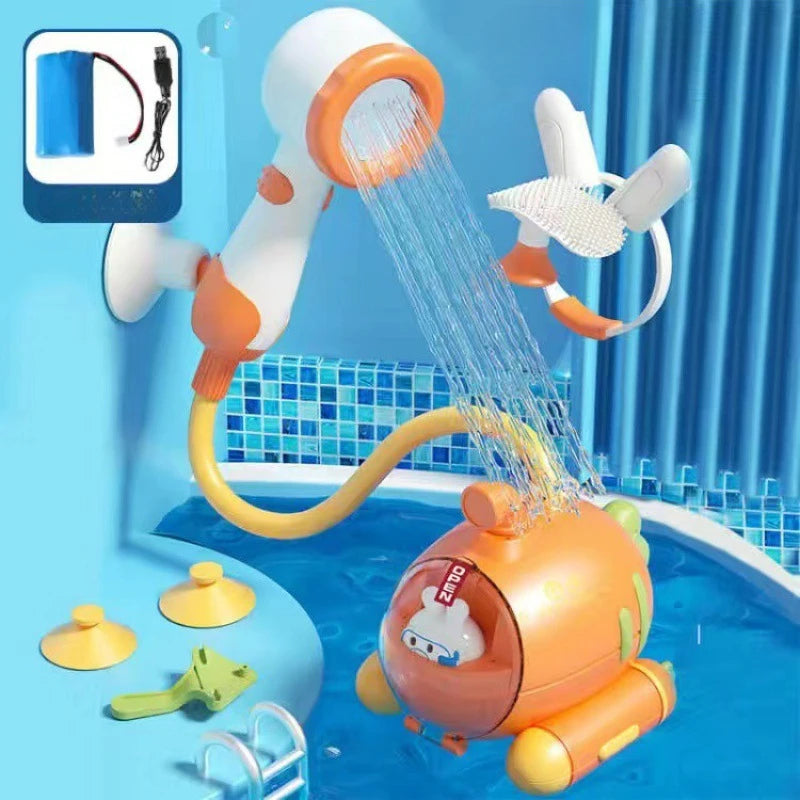 Electric Submarine Shower Toy for Kids – Fun Bathing & Pool Water Play, Swimming Pool Toy for Babies and Toddlers (Ages 3-12) 🚢🌊