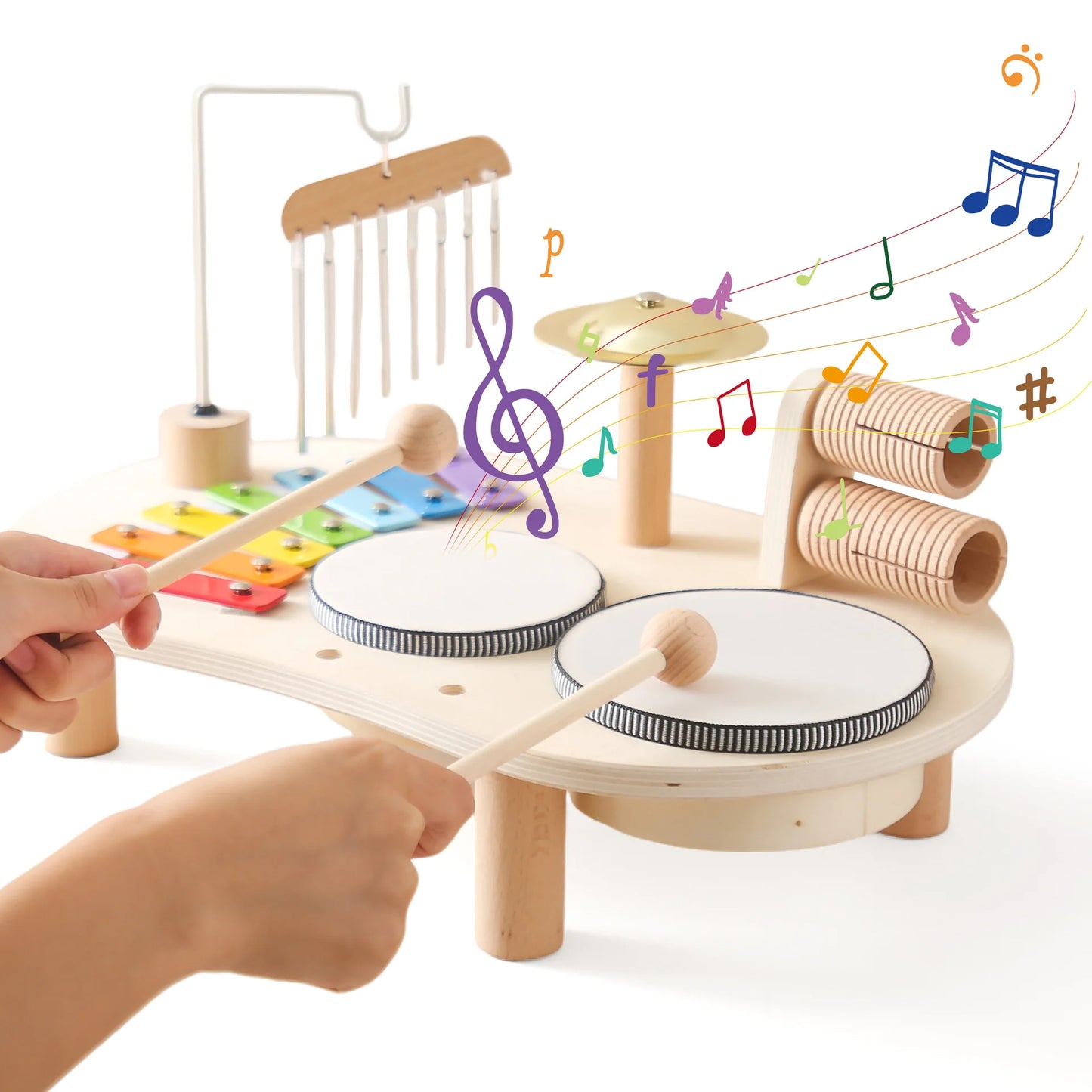 Baby Educational Music Drum Toy - Early Learning Piano Table for Kids, Hand-Eye Coordination Development, Fun Musical Toy for Toddlers 🎶👶