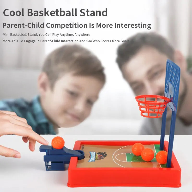 Mini Basketball Game Set – Desktop Tabletop Portable Sports Toy for Travel & Office Fun – Ideal Gift for Kids & Adults 🎯🏀