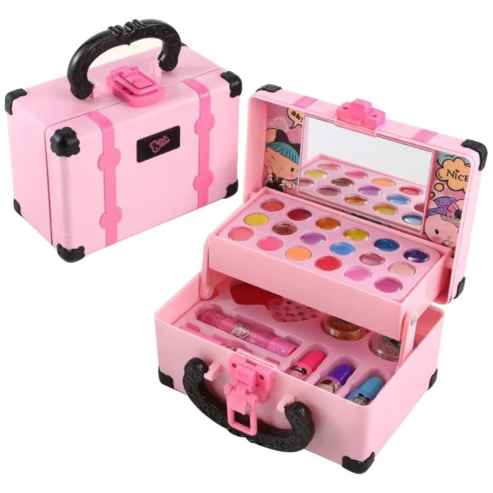 Children's Makeup Cosmetics Pretend Play Set - Safe & Non-Toxic Princess Kit with Lipstick, Eye Shadow, Blush & More for Girls 🎀💄