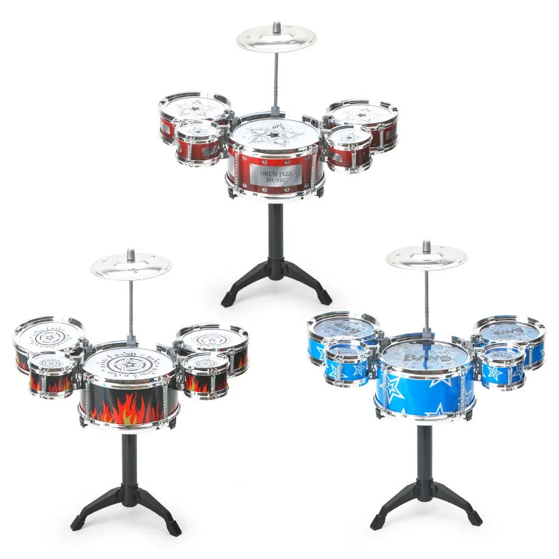 Dynamic Drum Set for Kids - Beginner Jazz Drums with Cymbals, Percussion Music Toy for Children - Fun & Educational Instrument 🎶🥁