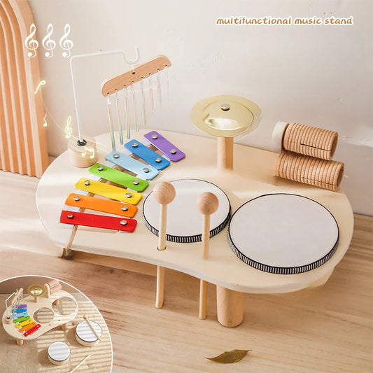 Baby Educational Music Drum Toy - Early Learning Piano Table for Kids, Hand-Eye Coordination Development, Fun Musical Toy for Toddlers 🎶👶