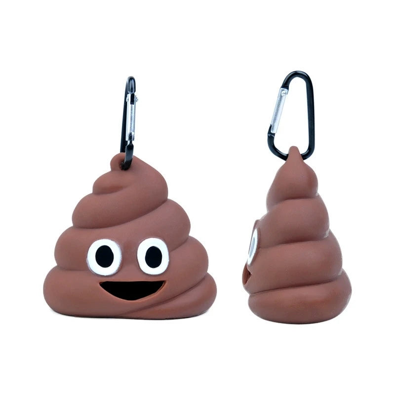 Outdoor Portable Dog Poop Bag Dispenser – Fun Fecal-Shaped Waste Bag Holder for Easy Cleaning | Pet Cleanup Essentials 🐾💩