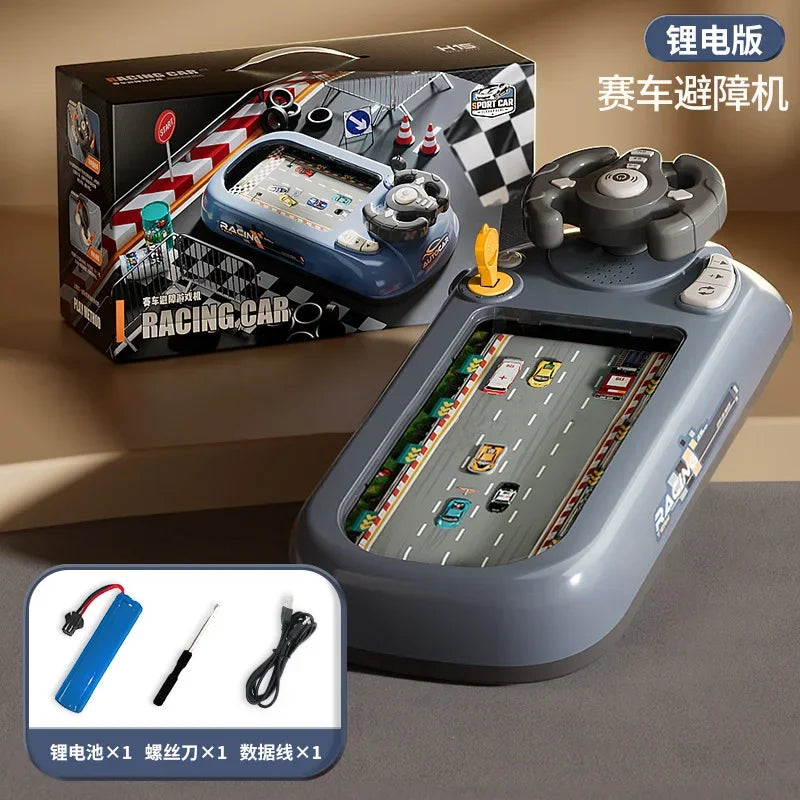 2024 New Children's Steering Wheel Driving Toy - Electronic Racing Adventure Console for Kids 🚗🎮 Cool Gifts for Boys & Girls!