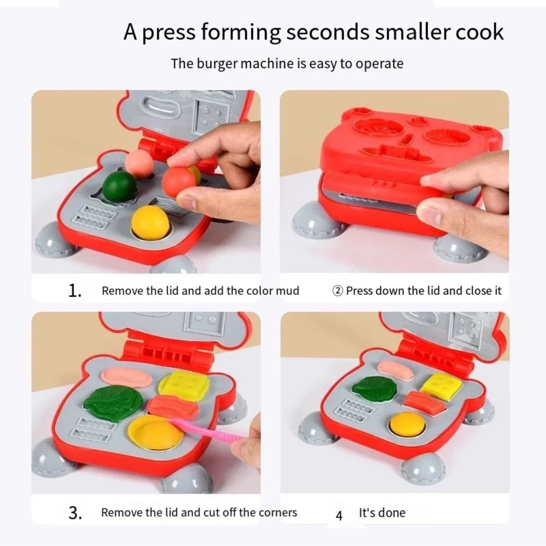 Colorful Plasticine Making Toys – DIY Ice Cream & Noodles Machine for Kids, Creative Handmade Mold Tool & Colored Clay Gift 🎨🍦🍝