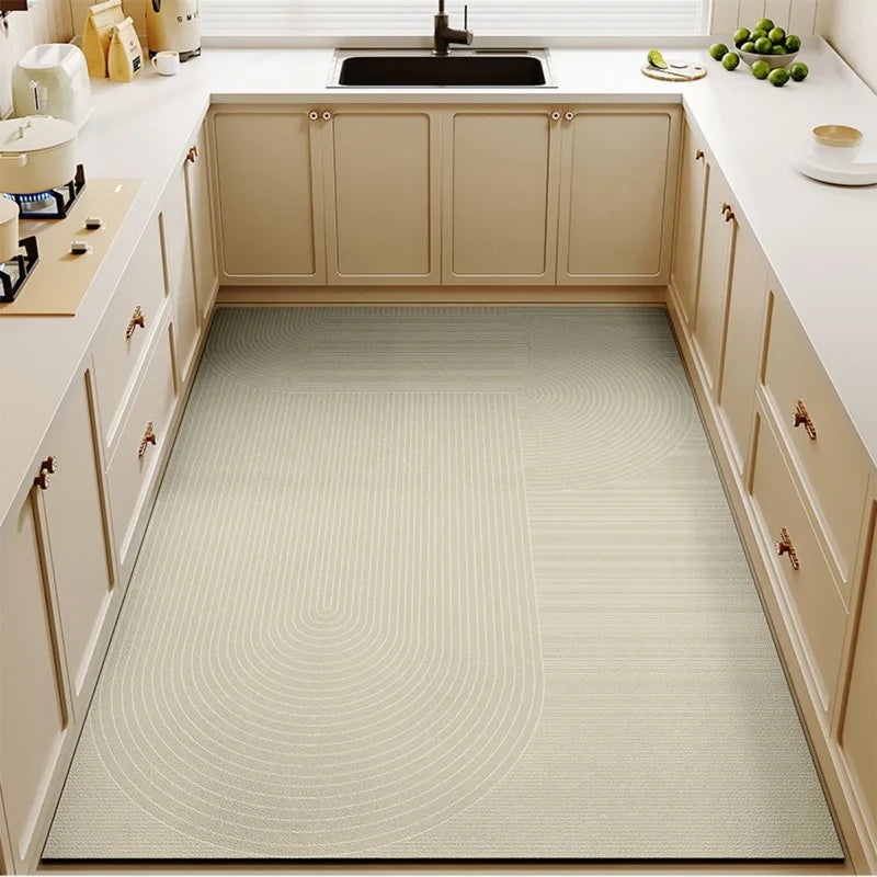 Waterproof & Oil-Proof PVC Floor Mat - Non-Slip, Cuttable Large Area Rug for Kitchen, Modern Wash-Free Durable Carpet 🏠✨