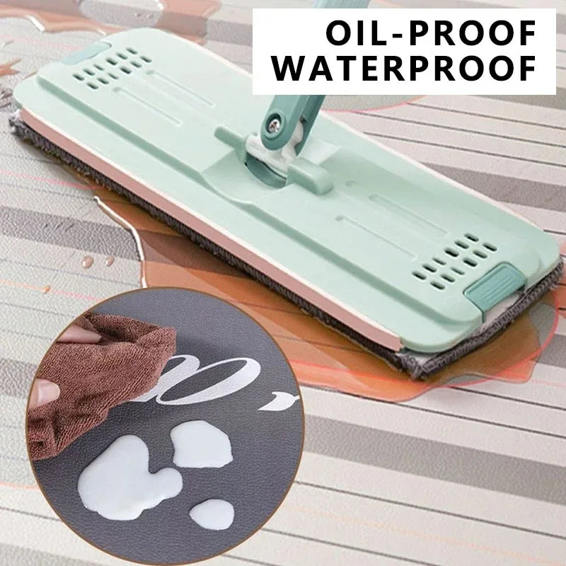 Waterproof & Oil-Proof PVC Floor Mat - Non-Slip, Cuttable Large Area Rug for Kitchen, Modern Wash-Free Durable Carpet 🏠✨